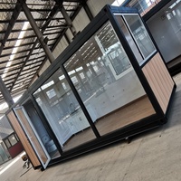 Maison préfabriquée modulaire en conteneur, bureau mobile pour chantier de construction