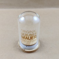 Mini dôme d'affichage en verre soufflé à la bouche d'usine avec Logo doré/petit dôme en verre/dôme cadeau Cloche en verre pour le stockage des cadeaux