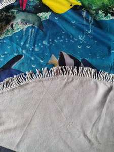 Toalla de Playa Redonda Grande con Estampado Digital, 100% Poliéster, Absorbente, Suave, Ecológica, Libre de Arena, de Secado Rápido para Uso en Verano - Product Image 6