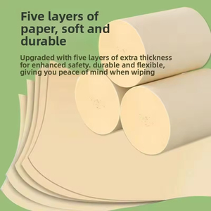 10-pound Pack of Solid-core Toilet <b>Paper</b> Bulk Household Rolls in Natural <b>Color</b> 40 Rolls Per Pack Mix Wood Pulp Material - Product Image 3
