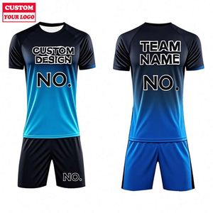 Set Kit pakaian kaus pria, seragam sepak bola cepat kering, Jersey pemasok Jersey kampus - Product Image 1