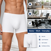 Sous-vêtements de contrôle urinaire 200ML à marque privée, anti-fuites, sans ouverture frontale, 4 couches, type boxer
