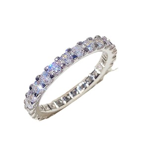 <span class=keywords><strong>Iwish</strong></span> Nuevo Estilo GYpmb Anillo de Mujer Chapado en Oro con Incrustaciones de Latón, Conjunto de Anillos en Grupo con Zirconia de Círculo Completo, Anillo de Fila de Lujo Ligero y Moderno - Product Image 5