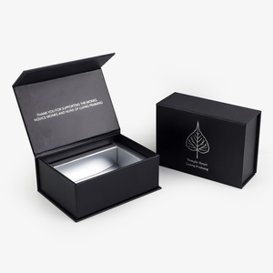 Eco Friendly Logo Designer Cardboard Packaging Magnetic Closure Custom Black Shoe Foldable Magnetic Paper Gift <strong>Box</strong> With Logo - Product Image 1