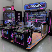 Machine de jeu de tir d'arcade multijoueur à monnayeur, borne de tir d'arcade intérieure avec distribution de tickets pour centre de jeux