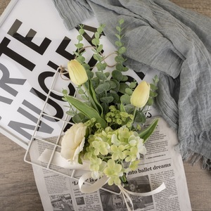 Bouquet de fleurs artificielles McGonagall, tulipes, hortensias, décoration murale pour mariage, décoration de la maison CF01072 - Product Image 1