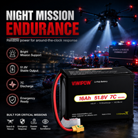 بطارية طائرة بدون طيار شبه صلبة عالية الأداء من المصنع مباشرةً 12S 14S 16Ah لطائرات الشحن/VTOL/الرفع الثقيل