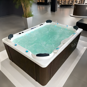BY-5011 Lazy Spa Gran Exterior Independiente Hidromasaje Exterior Bañera Jakuzzy <span class=keywords><strong>Piscina</strong></span> de Hidroterapia <span class=keywords><strong>con</strong></span> Yacusi Jacuzzi al aire libre - Product Image 3