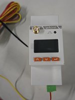 Compteur d'énergie sans fil 4G monophasé sur rail DIN avec transformateur de courant à noyau divisé 20(100)A Classe 1, sous-compteur à lecture à distance