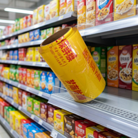 Película de PVC ligera y fácil de rasgar, envoltura plástica para almacenamiento de alimentos en el hogar, para ensaladas de frutas y sándwiches
