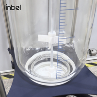 Réacteur chimique en verre à double enveloppe certifié UL, 5L, 10L, 20L, 50L, 100L, 200L