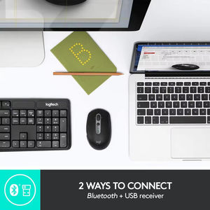 Logitech <span class=keywords><strong>M585</strong></span> Ratón inalámbrico Bluetooth Oficina Hogar Laptop Mouse Enlace ascendente Modo dual Multidispositivo Pantalla cruzada con receptor 2,4G - Product Image 4