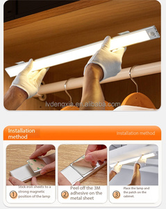 Striscia <span class=keywords><strong>LED</strong></span> Ultrasottile con Sensore di Movimento Intelligente, Magnetica Autoadesiva, Certificata CE, Design Contemporaneo per <span class=keywords><strong>Armadio</strong></span> - Product Image 5
