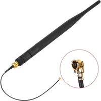2 Packs 868MHz 915MHz LORA Antenne 6dBi Gain Omni GSM Connecteur SMA Male + 15cm RF Antenne Adaptateur Câble