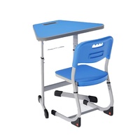 Ensemble bureau et chaise pour étudiant sur mesure, table en plastique et métal pour la maison ou l'école, table d'étude, bureaux et chaises de bureau