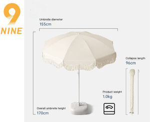 Biểu Tượng Tùy Chỉnh Tua Ô Dù Để Che Nắng Cho Bãi Biển Sân Vườn Sân-Chất Lượng Cao Cấp Khuyến Mại Cờ & Biểu Ngữ - Product Image 4