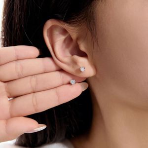 Dylam Tiny Charm <b>Fine</b> Jewelry Hypoallergenic S925 Silver Multiple Sizes Infinity Love Heart Shape 5A Zirconia <b>Stud</b> <b>Earrings</b> - Product Image 5