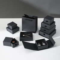 Boîte à bijoux en papier rigide personnalisée avec logo, fermeture magnétique à double porte, emballage pour collier, bracelet, boucles d'oreilles, bague, cadeau