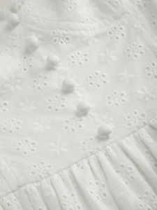 Vestido midi de algodón con botones en la parte delantera para mujer, estilo Cottagecore vintage, vestido de verano para vacaciones en la playa - Product Image 5