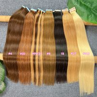 Ruban Double Dessiné Ins Vietnamien Invisible Seamless Color P4/27 Highlight Ombre Cuticule Aligné Ruban dans les Extensions de Cheveux Humains