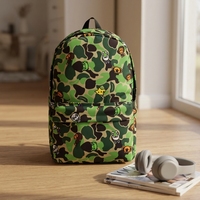Mochila de Dibujos Animados BABY MILO, Mochila Escolar Pequeña, Linda y Versátil, para Hombres y Mujeres, Perfecta para Parejas en el Campus, Cierre de Cremallera de Poliéster
