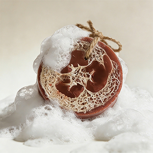 OEM Pink Grapefruit Handmade Loofah Bath Body <b>Soap</b> Bar Gentle Exfoliatio Hydration & Nourishment Suitable for All Skin Types - Product Image 2