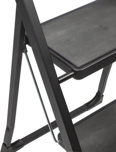 <span class=keywords><strong>Escabeau</strong></span> de cuisine pliable en bambou à 2 marches, design écologique pour le rangement intérieur, utilisation dans la salle de bain/salon - Product Image 5