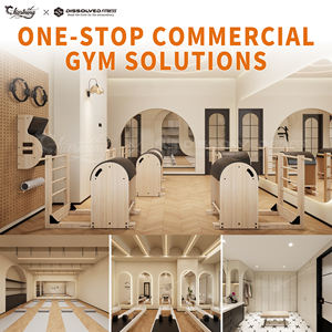 Appareil de Pilates Reformer Professionnel Pliable en Bois de Qualité Studio pour Entraînement de Fitness et Exercices de Gymnastique - Product Image 4