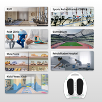 Système d'analyse portable des membres inférieurs FOOTWORK LAB bleu avec détection de température, scanner d'empreintes, pour clinique podologique, mesure de la pression plantaire