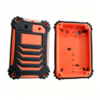 Pièces de boîtier en plastique moulées par injection TPE, surmoulage PC TPU, injection secondaire, moule personnalisé, OEM ODM, composants bicolores surmoulés
