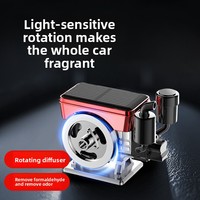 Diffuseur d'arômes solaire pour voiture, décoration rotative en forme de tracteur, pour console centrale, en plastique, rotation automatique, élimination des odeurs, créatif