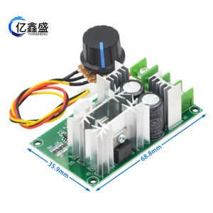 Controlador de Velocidad de Motor DC YIXINSHENG 12V 24V 36V 48V 20A Módulo Controlador PWM para Motor de Alta Potencia - Product Image 2