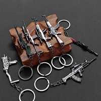 Porte-clés en alliage modèle AK47 Desert Eagle, petit pendentif de 6 cm, accessoire de dessin animé