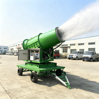 Canon à brouillard industriel puissant à forte force de vent, brume micronique pour la suppression de la poussière et la purification de l'air
