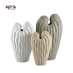 Nordique minimaliste Maillard Vase en céramique décor à la maison ornement de mariage Antique Design Floral Morandi porcelaine Floral <span class=keywords><strong>Ware</strong></span> - Product Image 4