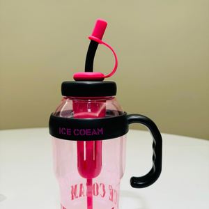 Minimalist Design New Large Capacity <b>Straw</b> Type Ice Water <b>Cup</b> Heat Resistant Portable Plastic <b>Cup</b> - Product Image 5
