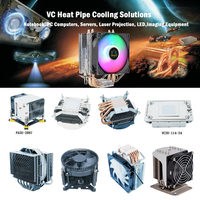 Ventilateur de boîtier d'ordinateur avec dissipateur thermique en cuivre et aluminium, roulement hydraulique et 32 CFM