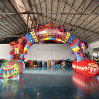 Arche gonflable géante personnalisée pour l'extérieur, arche de ballons gonflables pour festival, arche publicitaire gonflable pour l'extérieur