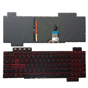 Pour <span class=keywords><strong>Asus</strong></span> <span class=keywords><strong>TUF</strong></span> <span class=keywords><strong>Gaming</strong></span> FX80 FX80GD FX80GE FX80GM <span class=keywords><strong>Clavier</strong></span> Espagnol Rouge Rétro-Éclairé - Product Image 1