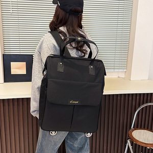 Wholesale Oxford Zipper Durable Spinner Wheel Pull Handle <b>Backpack</b> Large Capacity Carry Travel <b>Convertible</b> Student Luggage Short - Product Image 4