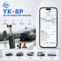 Traceur GPS Véhicule 4G 2G GSM GPRS WiFi avec BDS GLONASS LBS SOS, Relais de Coupure de Carburant, Micro Externe, Compatible PC, Sécurité de Flotte