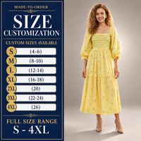 Robe longue personnalisée pour femme à imprimé floral, corsage smocké, jupe à volants, style bohème pour les vacances, vente en gros, usine OEM ODM