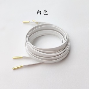 Lacets plats en cuir PU de 7 mm de large, style <span class=keywords><strong>AJ1</strong></span>, longueur 80-160 cm, avec embouts métalliques de qualité, <span class=keywords><strong>prix</strong></span> d'usine, personnalisables et tendance - Product Image 4