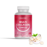 Comprimés de Collagène et de Vitamine C de Haute Qualité pour Cheveux, Peau et Ongles – Multi-Collagène, Complément de Santé