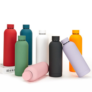 Brand Custom 500ml Leak-Proof BPA Free Stainless Steel Sports Water Bottle Flask 6-12 Hours Thermal Insulation for Gym Travel - Product Image 1