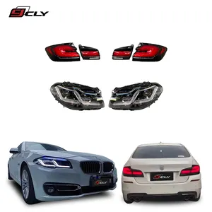 CLY Headlights For 2009+ BMW 5 Series F10 F18 Old Upgrade New LED Front Lights Taillights Rear Lights