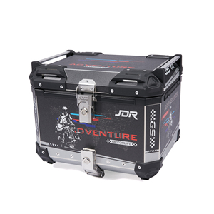 Boîte à bagages arrière <span class=keywords><strong>pour</strong></span> moto JDR Factory, capacité 45L, boîte de livraison <span class=keywords><strong>pour</strong></span> vélo en alliage d'aluminium - Product Image 6