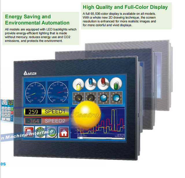 Original Brand Delta Industrial Touch Panel Human Machine Interface Industrial HMI Touch Screen DOP-107WV DOP-110CG