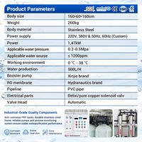 Machine de filtration d'eau RO industrielle commerciale, système de purification par osmose inverse à une seule étape pour l'eau potable en usine