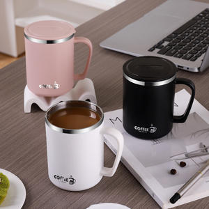Water-<b>Cup</b> Stainless Steel Mug 304 Vacuum Insulated With Lid For Coffee Tea Water Office Home Use Minimalist Design - Product Image 2